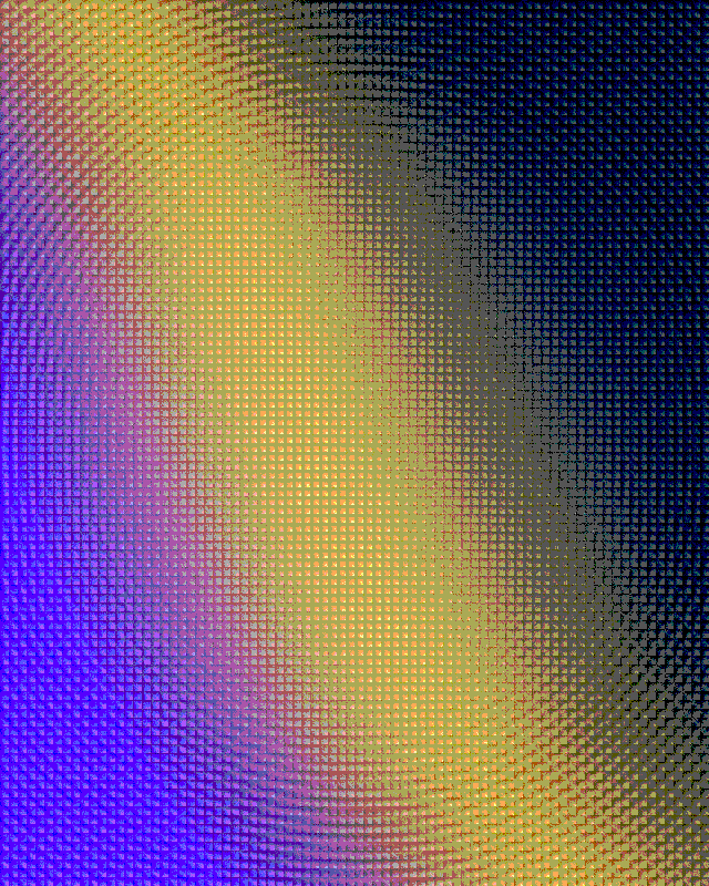 Crosshatch bitmap-pattern dither